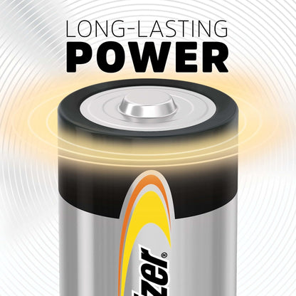 Energizer Alkaline Power D Batteries 12 Count (Pack of 1), Long-Lasting Alkaline Size D Batteries (Not in Original Packaging)