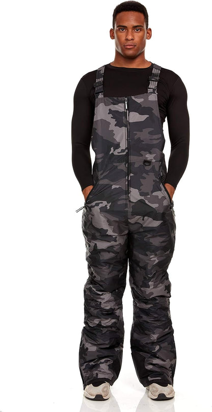 Arctic Quest Mens Insulated Snow and Ski Bib Overalls Snow Pants Snowboard Mens Overalls for Fishing, Hunting, Snowmobiling
