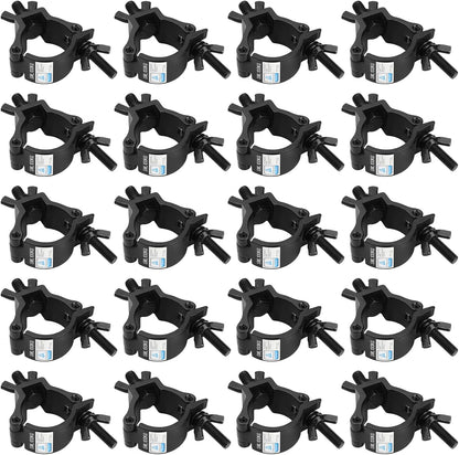 GBGS 20 Pack 2"Truss Clamp,DJ Stage Lighting Clamps,Max Load 220lbs,Black for Stage Moving Head Lighting