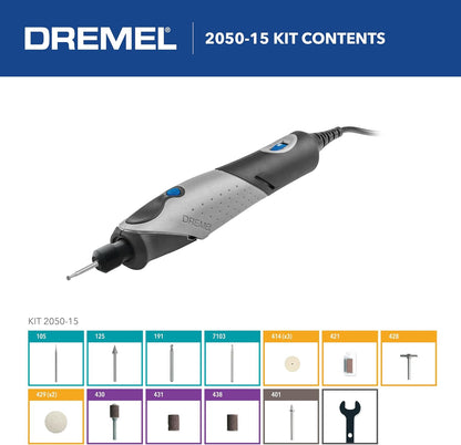REFURBISHED Dremel 2050 - Versatile Craft Rotary Tool, Wood Carving Detail Tool, Perfect for Pumpkin Carving, Glass Etching, Leather Burnishing, Jewelry Making, and Polishing