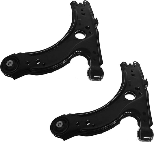 TRQ Front Lower Control Arm Set Compatible with 1998-2010 Volkswagen Beetle 2000-2005 Golf Jetta