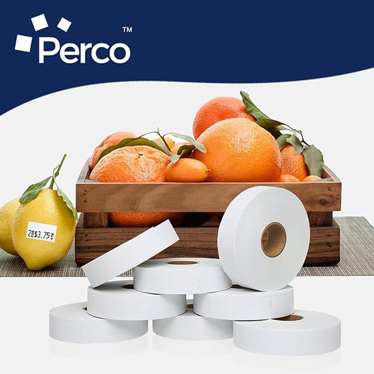 Perco Removable Adhesives red Labels for Monarch 1131 Price Gun, 3 Sleeves - 60,000 Price Gun Labels