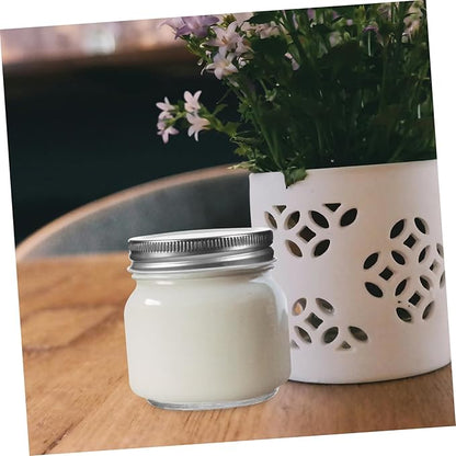 Unomor 3pcs Wide Mouth Jars Glass Honey Containers Airtight Storage Jars