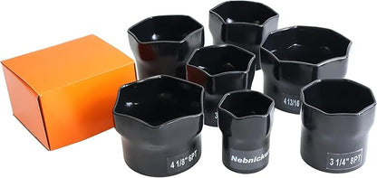 4 Inch, 6-Point Truck Axle Wheel Bearing Socket, for Axle Nut Socket Set (4 Inch 6 Point)