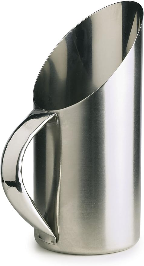 Stainless Steel Matte Finish Pet Scoops — Convenient Scoops for Dry Dog and Cat Food - 5½", 12 oz