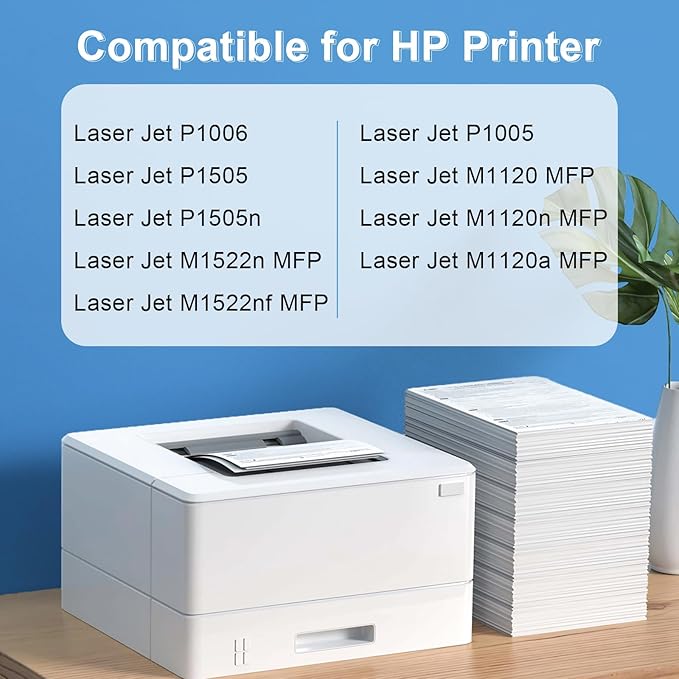 35A 36A Toner 2pk Compatible Universal Toner Cartridge Replacement for HP 35A CB435A 36A CB436A for Laserjet P1005 P1006 P1505 P1505n M1522n M1522nf M1120n M1120a