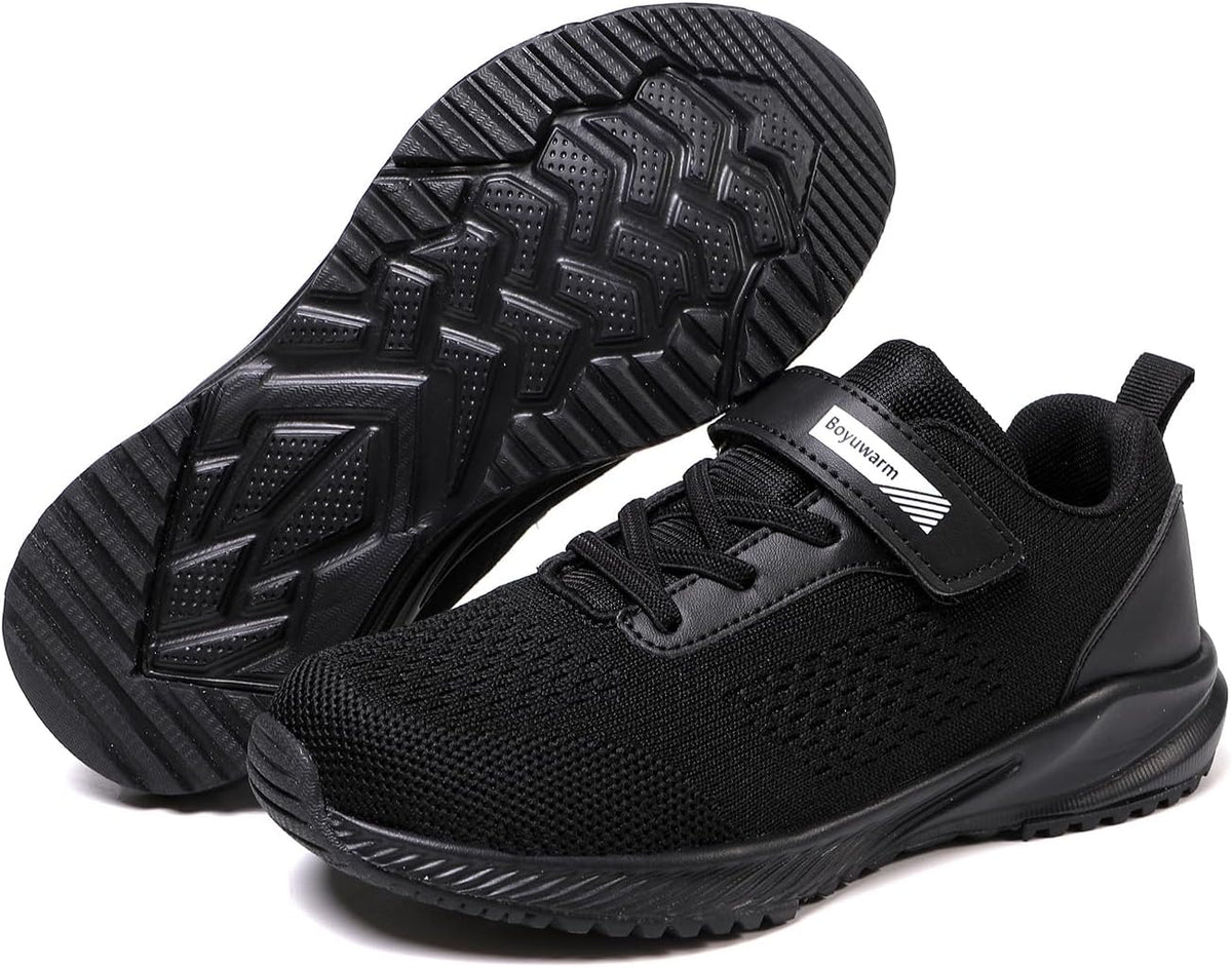 Kids Athletic Tennis Shoes, Lightweight Running Sneakers, Non-Slip Sport Shoes, Boys Girls