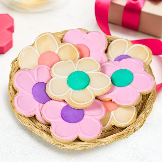 ALLTOP Flower Cookie Cutter Set  4 Different Sizes of Scalloped Stainless Steel Biscuit Cutters for Baking, Donut, English Muffin, and More