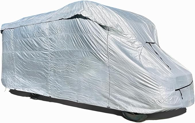 ShieldAll Ultimate Class C RV Cover, Waterproof UV Resistant Class C Motorhome Cover Fits 23 feet to 26 feet Class C RV, Silver Color