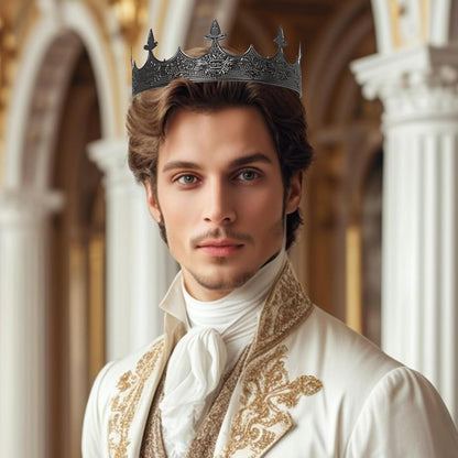 XEUZK King Crown for Men Crowns Tiara for Birthday Party Costume