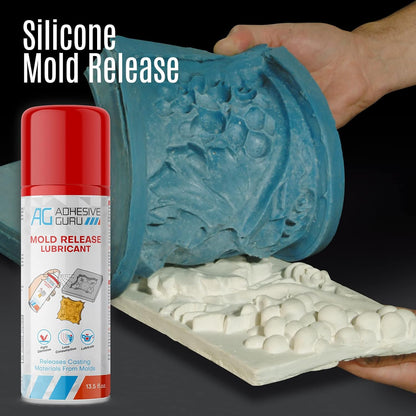 Adhesive Guru Silicone Mold Release Spray for Epoxy Resin (2 x 13.5 fl oz) Aerosol Release Agent and Silicone Lubricant (2 Pack)