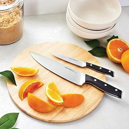 Calphalon Classic Steel Knife Set, Paring  Chef Knife, 2 QT, 1 CT