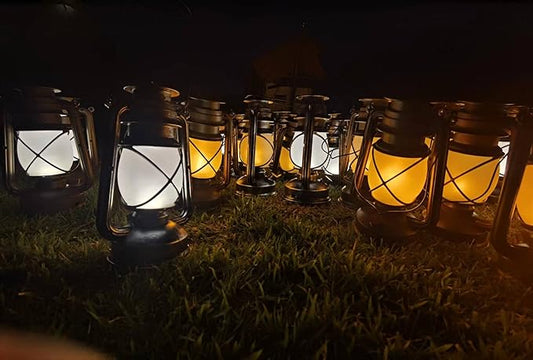 LED Lantern, 1Pack of LED Lanterns, Outdoor Lantern, Garden Decoration, Vintage, LED Flame Effect, LED Lanterns for Outdoor/Balcony/Patio/Outdoor