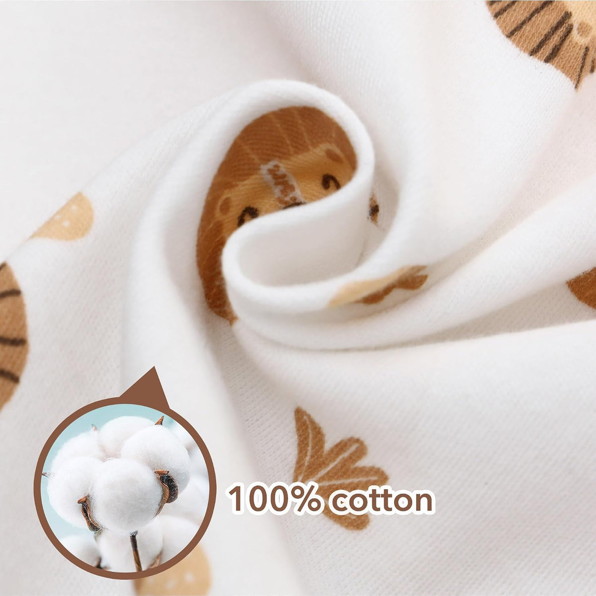Miracle Baby Long Sleeve Sleep Sack 2-Pack, 100% Cotton Wearable Blanket Baby Sleeping Bag for Newborn Infant Toddle