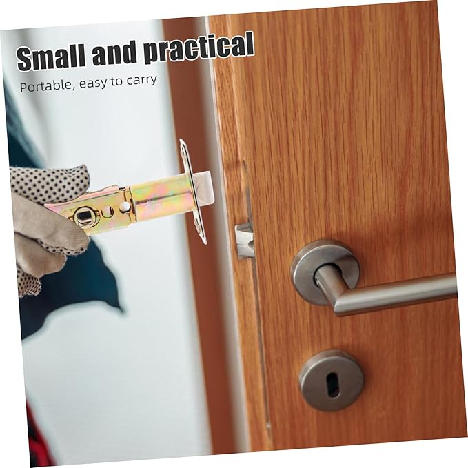 Bathroom Door Lock Core 3-Barrel Ball Lock for Bathroom and Toilet Doors Privacy Door Knobs Lock Door Latch Replacement