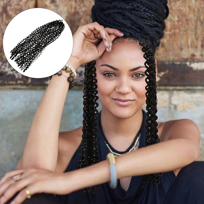 MERRYHAPY African Dreadlocks Wig Afro Curly Wig Adult Curly Wig Black for Occasions