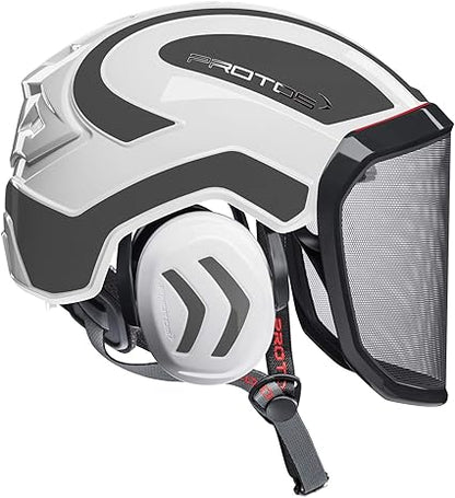 Pfanner Protos Integral Arborist Helmet - White & Grey