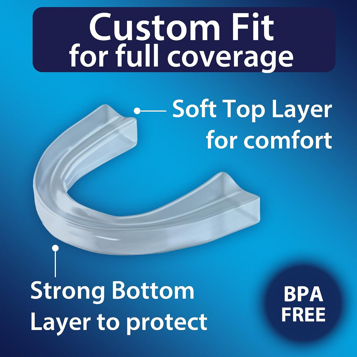 DenTek Professional-Fit Dental Guard, Mouth Guard for Grinding Teeth at Night, 1 Count only ( Box Damage )