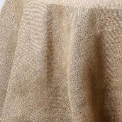 1 Pc of 90-Inch Round Natural Brown Burlap Tablecloth Wedding Birthday Party Linens