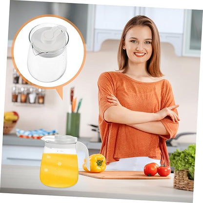 Large Glass Tea Pot Set Cold Water Bottle No Rust Stovetop Tea Kettle for Hot or Cold Beverages