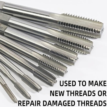 34"-10 UNC HSS Tap And Die Set, 34 x 10 UNC Machine Thread Tap And Round Thread Die Right Hand