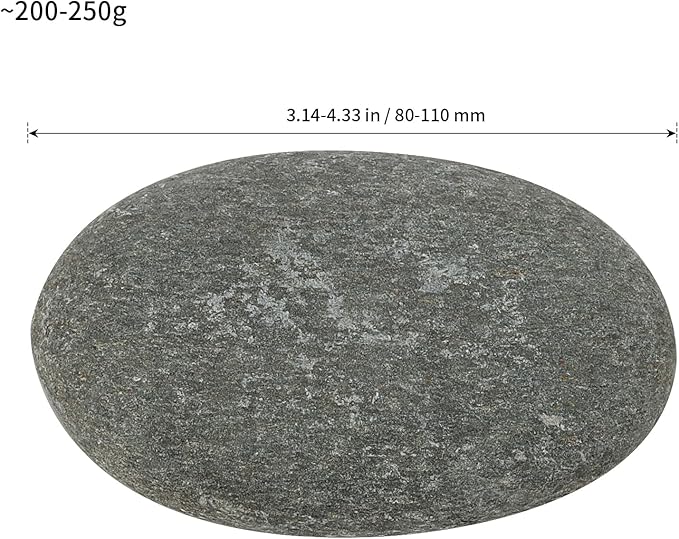 SHEUTSAN 9 PCS 3-4 Inch River Painting Rocks, Crafts Stones, Flat Rocks, Smooth Painting Stone for DIY Project, Hand Crafts