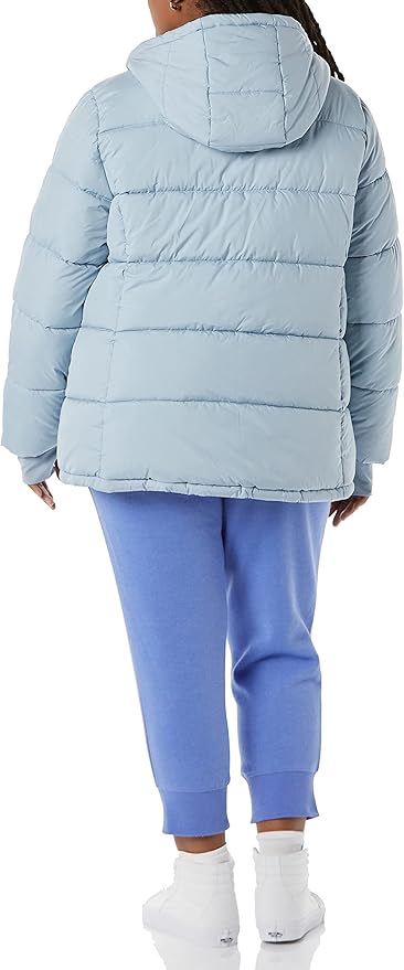 Essentials Women's Heavyweight Quilted Long-Sleeve Hooded Puffer Coat (Available in Plus Size)