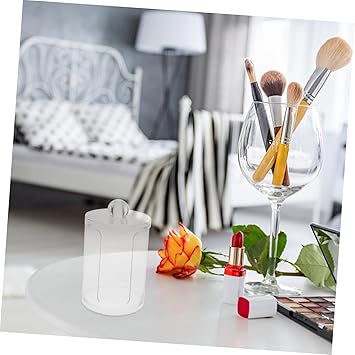 Powder Puff Storage Box Makeup Pad Organizer Makeup Sponge Clear Container with Lid Makeup Holder Blending Sponge Holder Beauty Sponge Makeup Containers Transparent Plastic