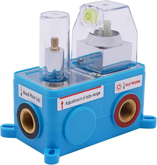 Shower Mixer Valve Shower Faucet Valve Kit Dual Function Water Mixing Valve With Embedded Box