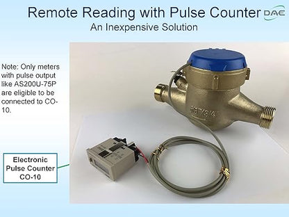 DAE AS320U-150P 1-12" Water Meter with Pulse Output, Measuring in Gallon  Coupling