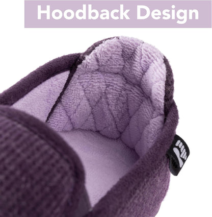 Women's Two-Tone Hoodback Slipper with Removable Insole