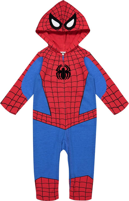 Spider-Man Zip Up Cosplay Coverall Newborn to Little Kid