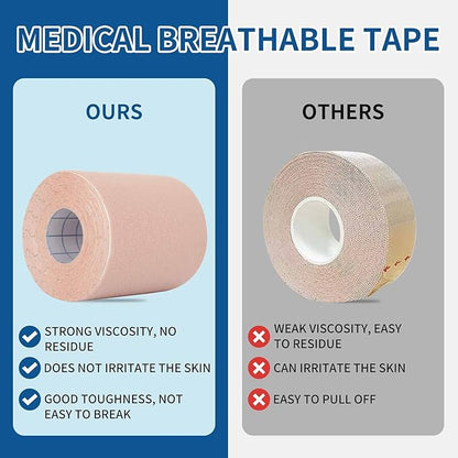 Premium Elastic Bandage Wrap,Self Adhesive Tape for bandages,Durable Compression Bandage,First Aid Tape,Elastic Self Adhesive Bandage,Athletic Waterproof,Non-Woven Bandage (3IN)