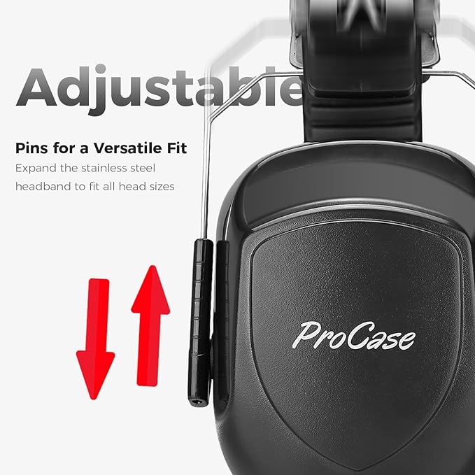 ProCase Noise Reduction Ear Muffs, Sound Proof Ear Protection, NRR 28dB Noise Cancelling Headphones for Adults Kids Autism, Hearing Protection for Shooting Gun Range Mowing -Green