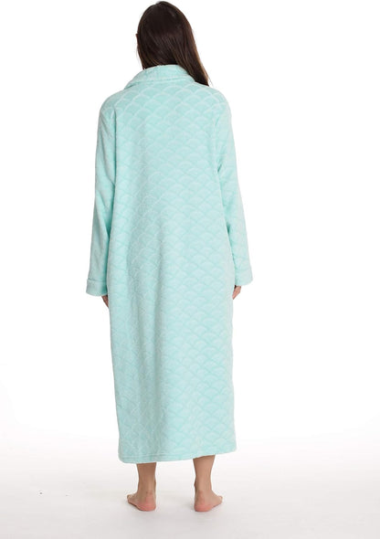 Just Love Plush Zipper Lounger Robe for Women