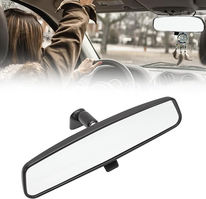 Rear View Mirror compatible for 1987-2012 Wrangler YJ TJ JK Day Night Mirror for 2002-2013 Cherokee Interior Rearview Mirror Kit for 2007-2016 Compass 2011-2017 Patriot Replace#8993023K 8993-023K