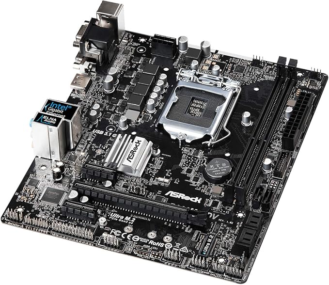 ASRock B360M-HDV LGA1151/Intel B360/DDR4/Quad CrossFireX/SATA3&USB3.1/M.2/A&GbE/MicroATX Motherboards
