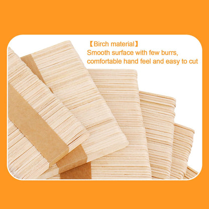 150 Pcs Craft Sticks, Ice Cream Stick Thickness 2mm Width 10mm Ideal for Building Model and Creating Craft Projects,Length 114mm