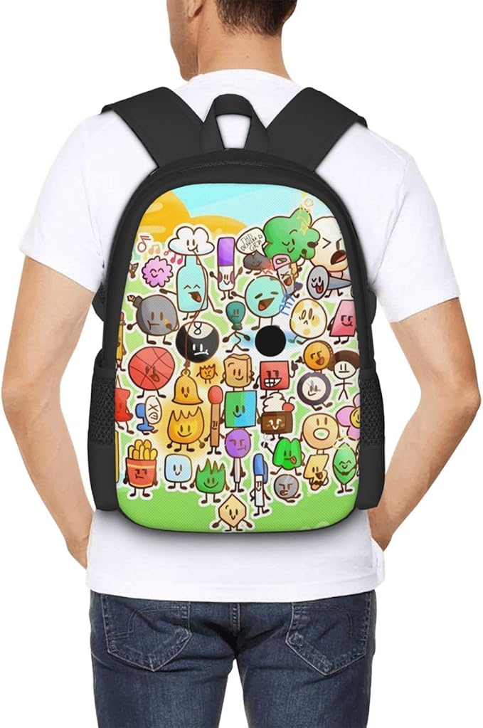 Bfdi-Battle for Dream-Island Backpack,3d Print Laptop Backpack Lightweight Casual Daypack Bookbag 16.5 In, 17 Inch