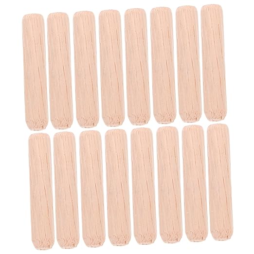Wooden Dowel Set 6x30mm for Woodworking Projects Craft Connectors Smooth Surface