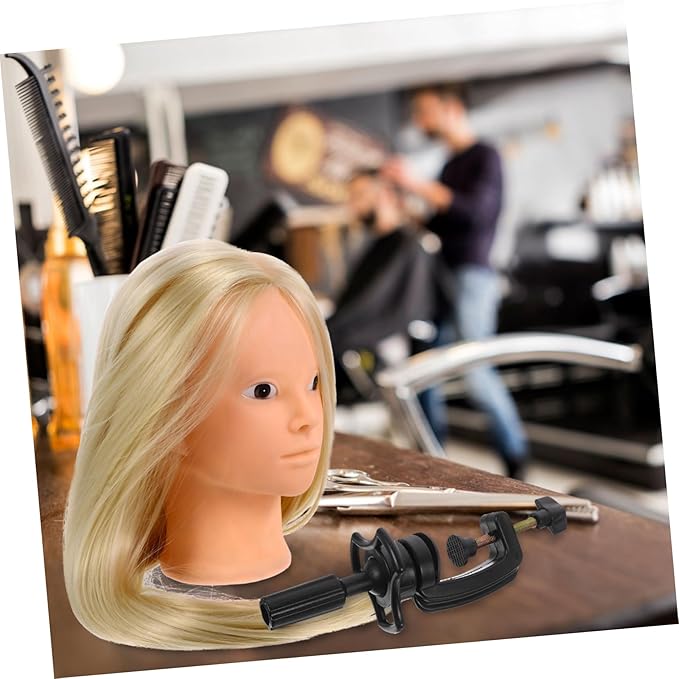 SMASOLO Adjustable Mannequin Head Stand for Wig Display and Hairdressing Practice Sturdy Design for Easy Assembly and Travel for Cosmetology Training and Styling