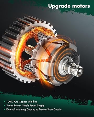 SCITOO Alternator Fit for Dodge  for Jeep Models - Dakota, Grand Cherokee, Cherokee, Wrangler, TJ, Comanche -1991-1998 - 2.5L 4.0L- 12V 90 Amp CW 6-Groove Pulley, Replace OE 13341