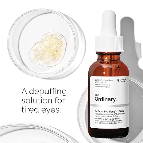 The Ordinary Most Loved Collection For Even Skin Tone and Texture - Skin Care Bundle Set - Hyaluronic Acid 2  B5, Niacinamide 10  Zinc 1, Ordinary Caffeine Solution 5  EGCG