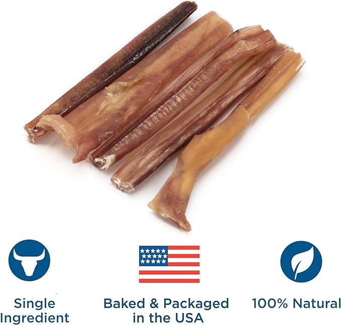 Best Bully Sticks 4 Inch Bully Sticks - 8 oz (Pack of 1) - 100 Natural Grass-Fed, Grain and Rawhide Free, Ideal for Small or Young Canines
