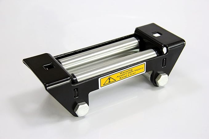 SALMAN 6" 4000-4500LBS 4-Way Roller Steel Fairlead 6 inch(152 mm) Hole Spacing for UTV/ATV Winch Accessory