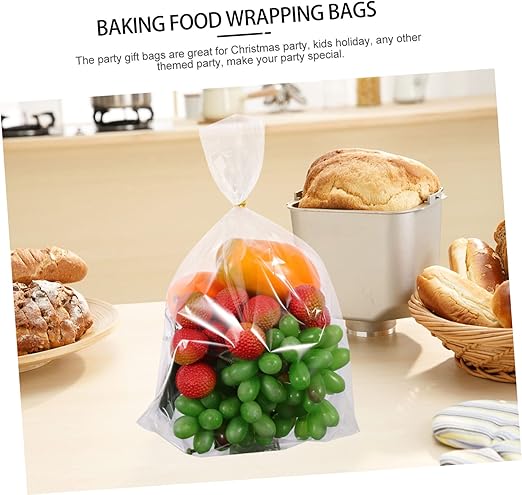 Healeved 1 Set Transparent Packaging Bag Clear Packaging Bags Sweet Storage Bags Cookie Packaging Bags Packing Bag Paper Bags for Food Biscuit Packing Bag Cellophane Bags Candy Plastic