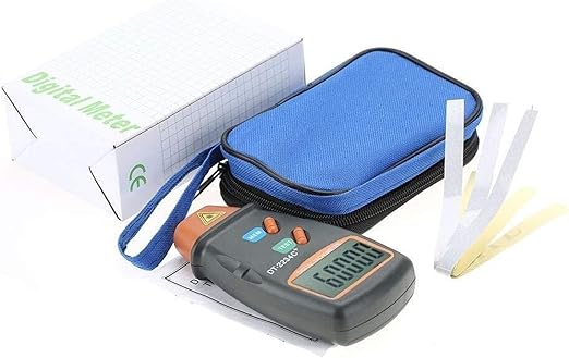 Digital Non-Contact Tachometer,DT-2234C RPM Tach Tester Meter 2.5-99,999RPM Auto Range Motor Digital Photo Tachometer,LCD ABS,Per Car,Wheels, Lathe, Electrical Fan,Paper Making