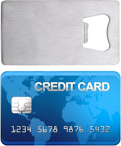 Credit Card Bottle Opener for Your Wallet - Stainless Steel