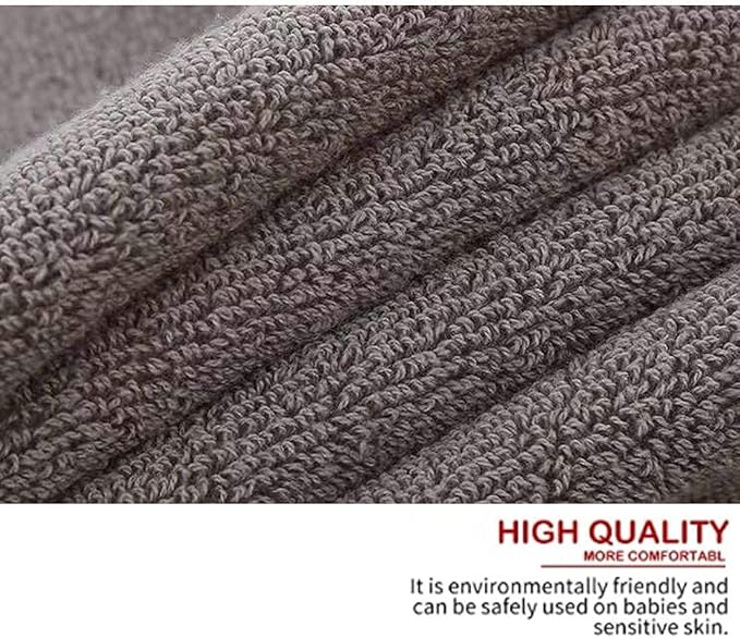 Lchkrep Cotton Hand Towels 2 Pack, Salon Thick Bath Hand Towel,Gym Towel 14" x 30", Face Cloth, Soft and Absorbent Washcloths Set for Home Bathroom Hotel (Gray)A