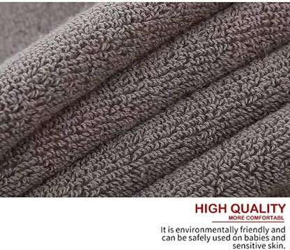 Lchkrep Cotton Hand Towels 2 Pack, Salon Thick Bath Hand Towel,Gym Towel 14" x 30", Face Cloth, Soft and Absorbent Washcloths Set for Home Bathroom Hotel (Gray)A